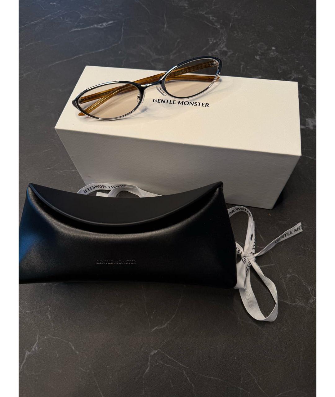 GENTLE MONSTER Бежевые металлические солнцезащитные очки, фото 9