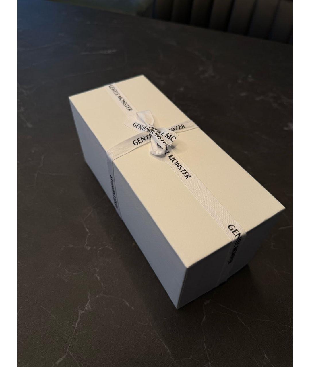 GENTLE MONSTER Бежевые металлические солнцезащитные очки, фото 7