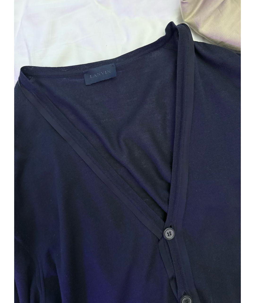 LANVIN Темно-синий кардиган, фото 3