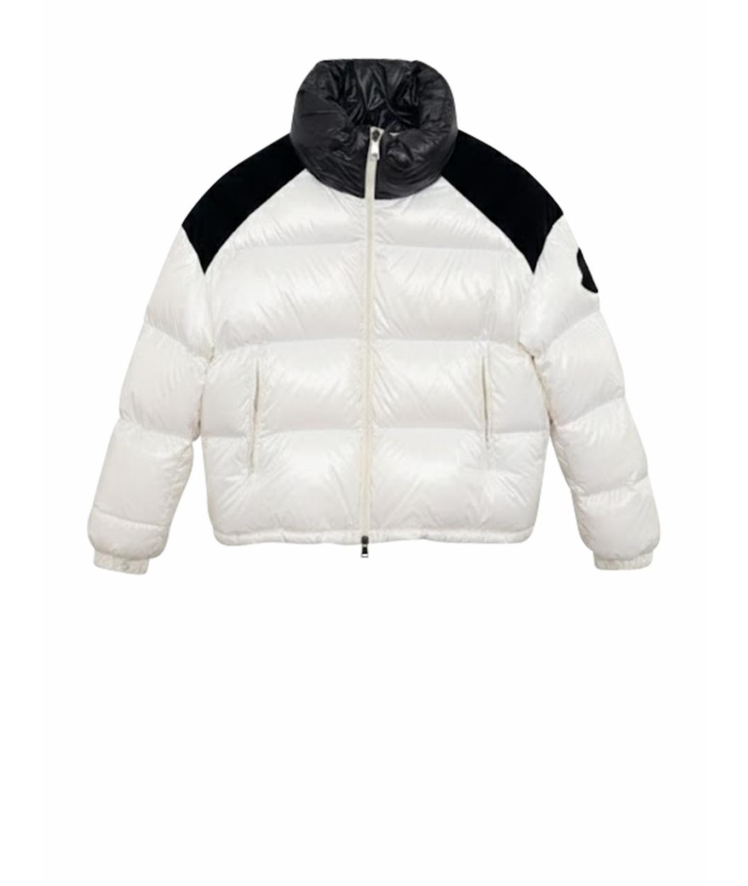 MONCLER Белый полиамидовый пуховик, фото 1