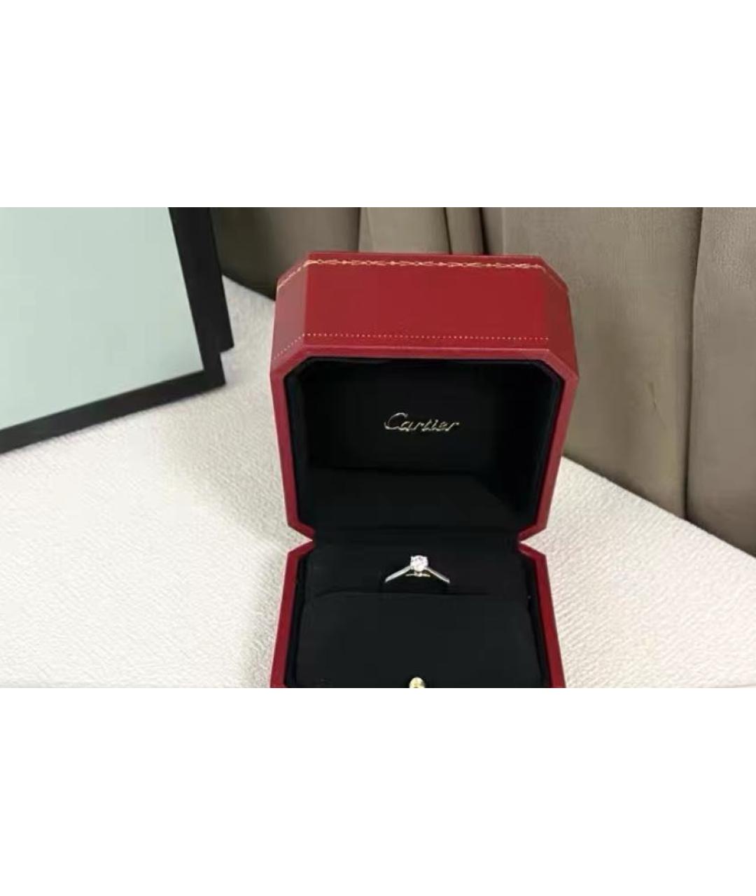 CARTIER Серебряное платиновое кольцо, фото 3