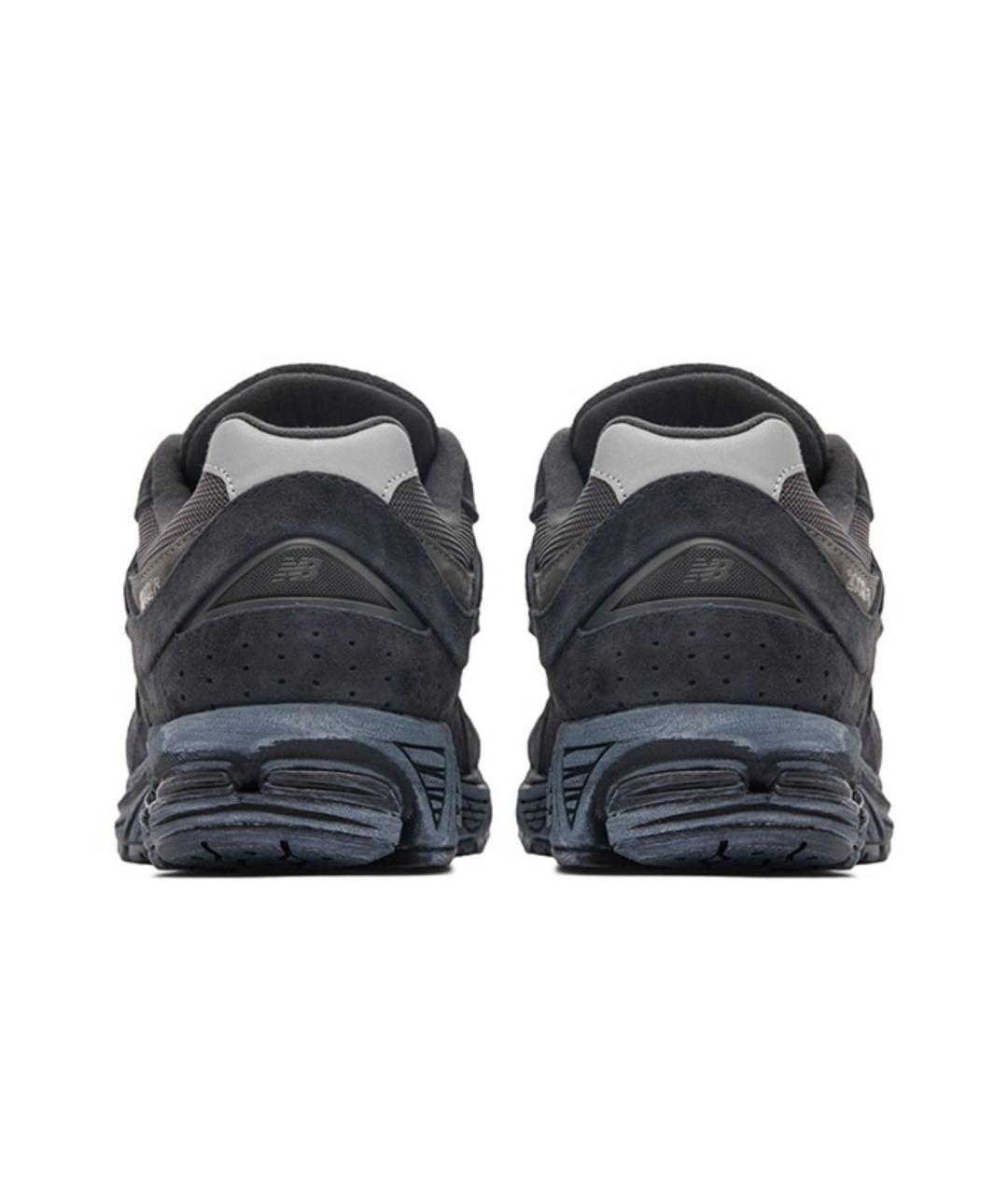 NEW BALANCE Антрацитовые замшевые низкие кроссовки / кеды, фото 5