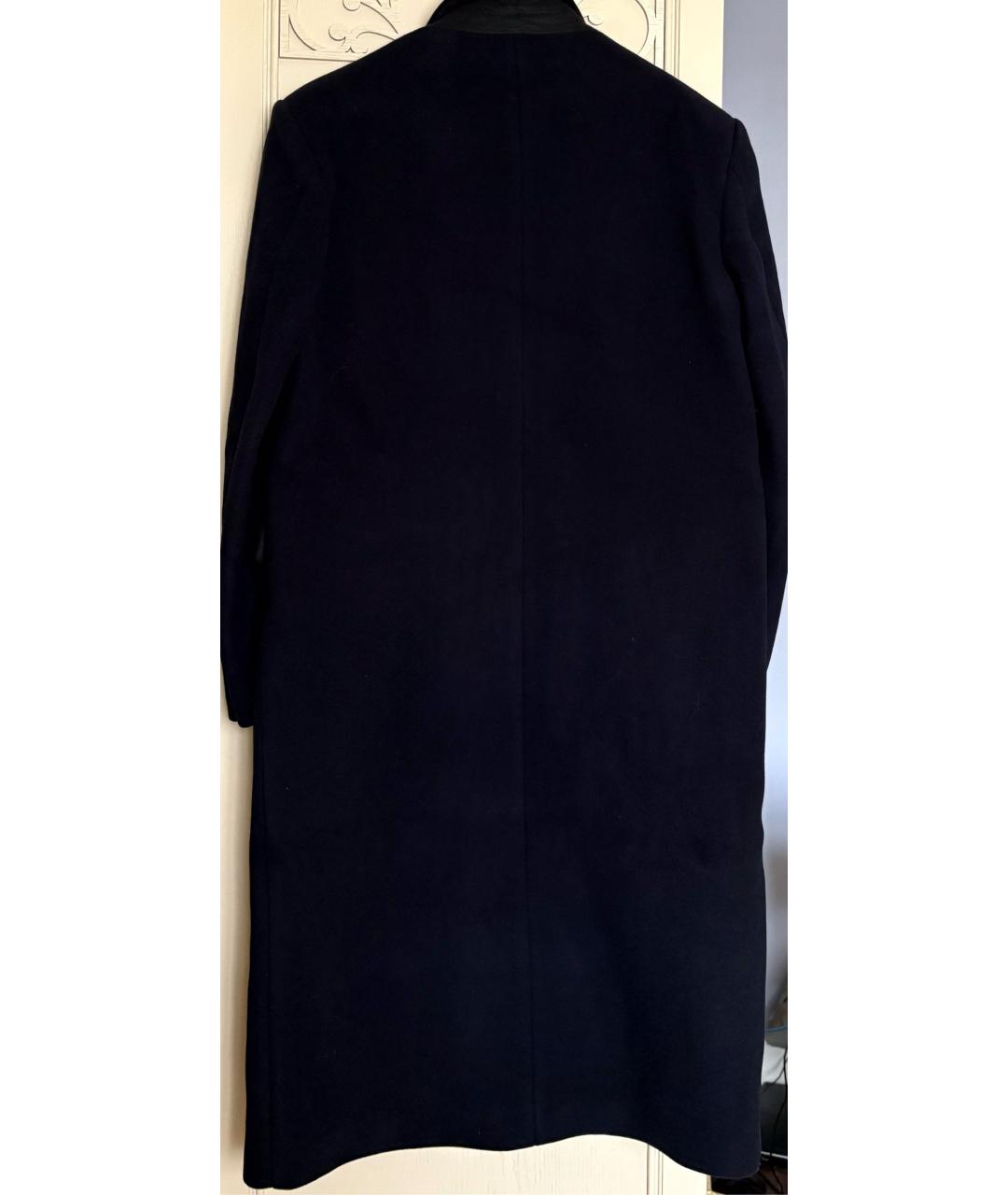 SANDRO Темно-синее шерстяное пальто, фото 3