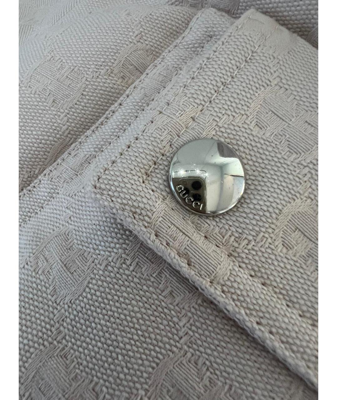 GUCCI Бежевый хлопковый пуховик, фото 4