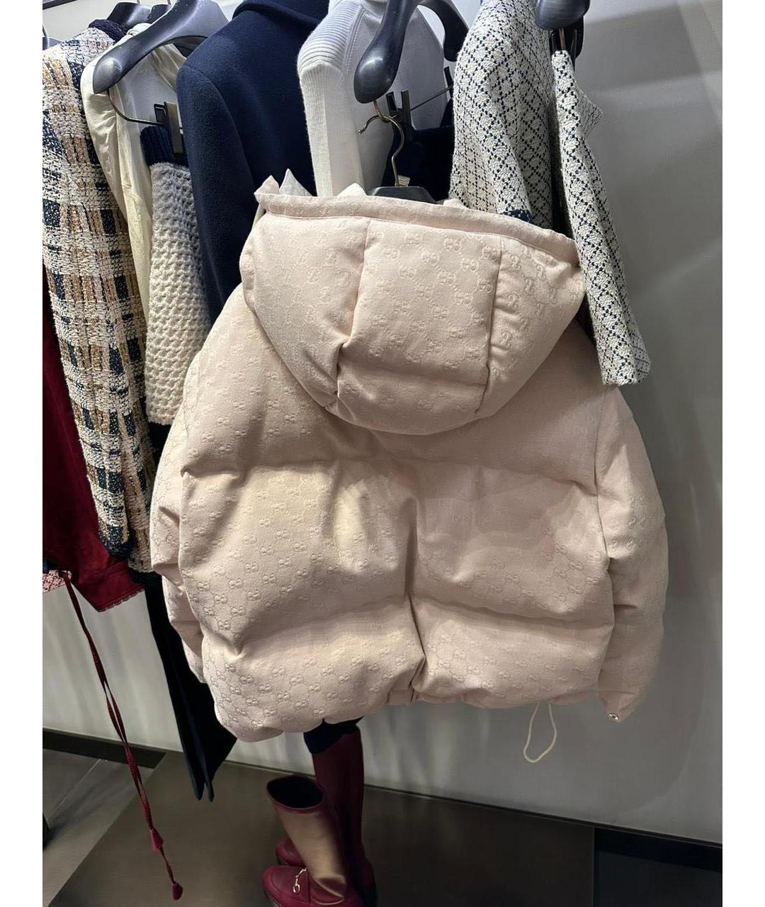 GUCCI Бежевый хлопковый пуховик, фото 2