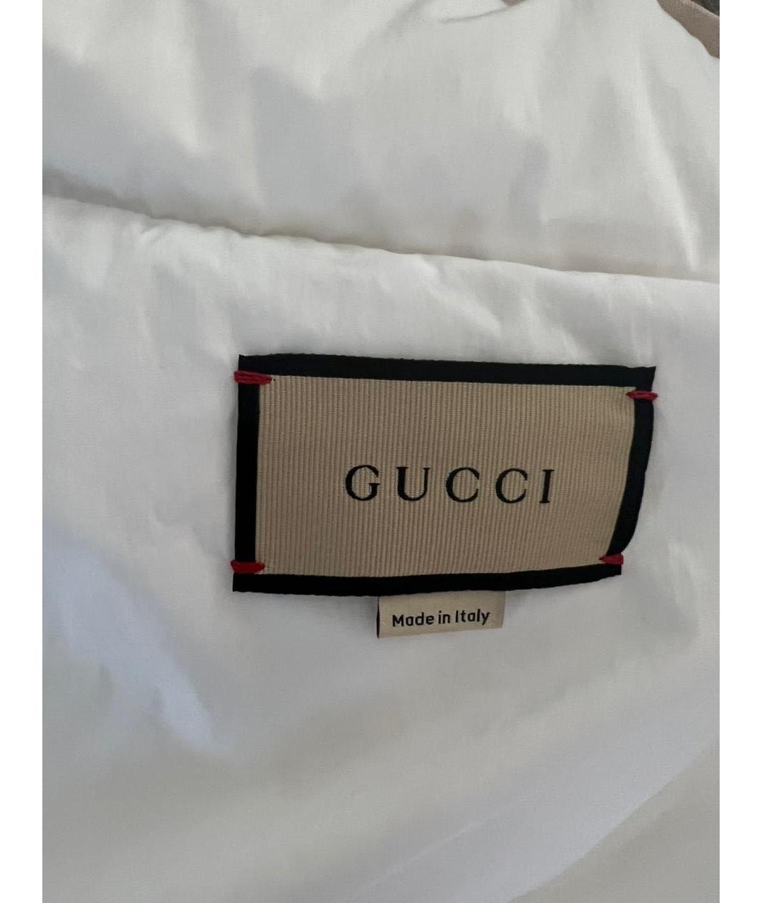 GUCCI Бежевый хлопковый пуховик, фото 5