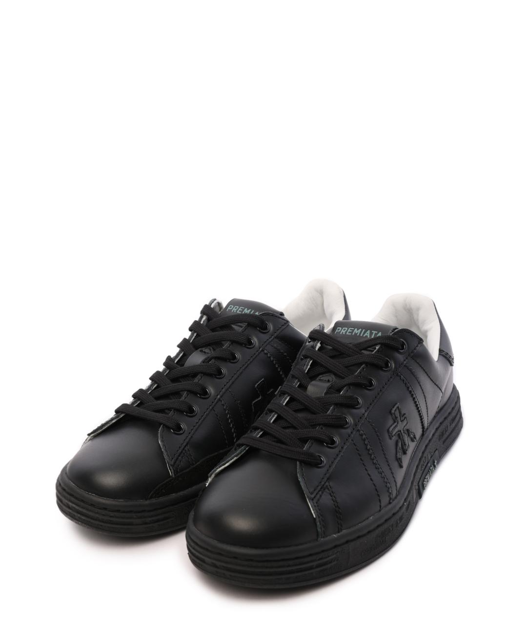 PREMIATA Черные низкие кроссовки / кеды, фото 6