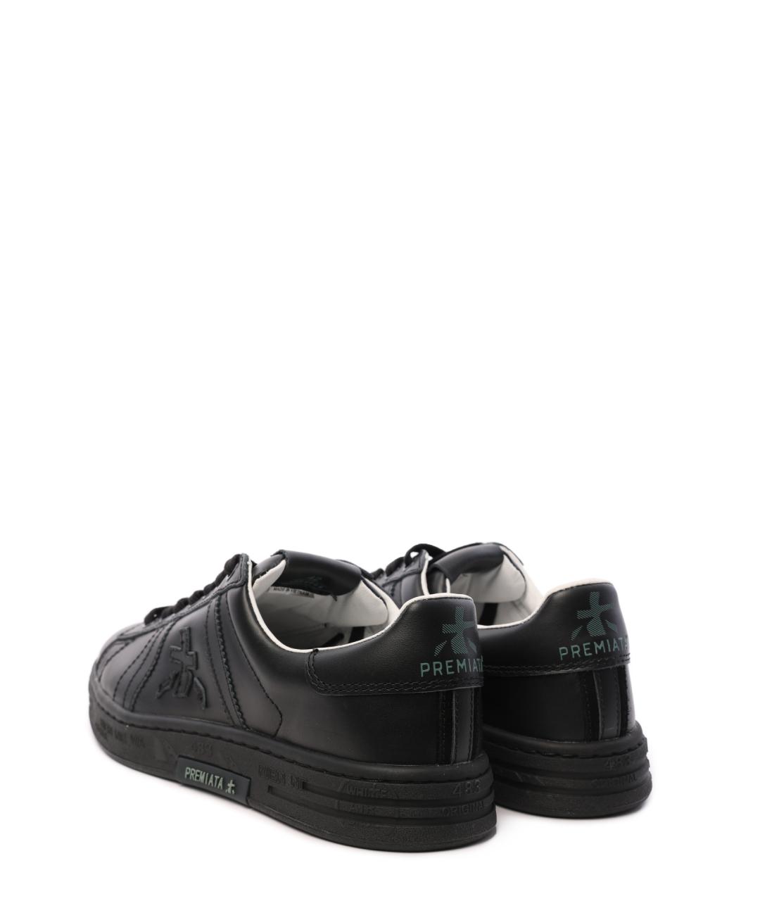 PREMIATA Черные низкие кроссовки / кеды, фото 5