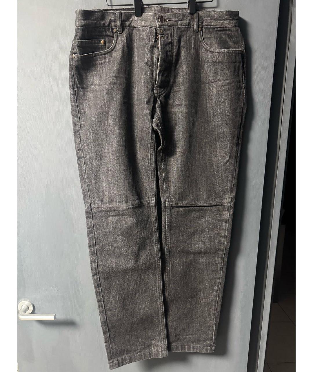 MAISON MARGIELA Черные хлопковые прямые джинсы, фото 6