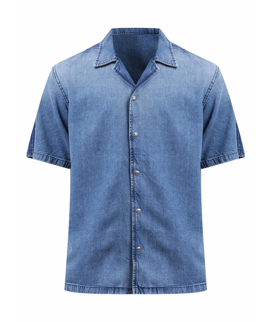 DIESEL Голубая хлопковая кэжуал рубашка, фото 1