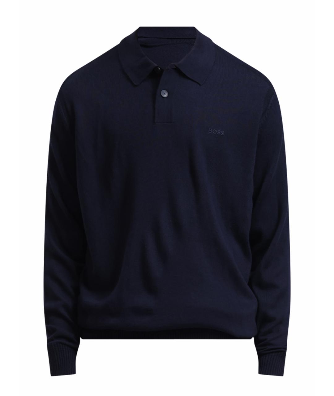 HUGO BOSS Темно-синий шерстяной джемпер / свитер, фото 1