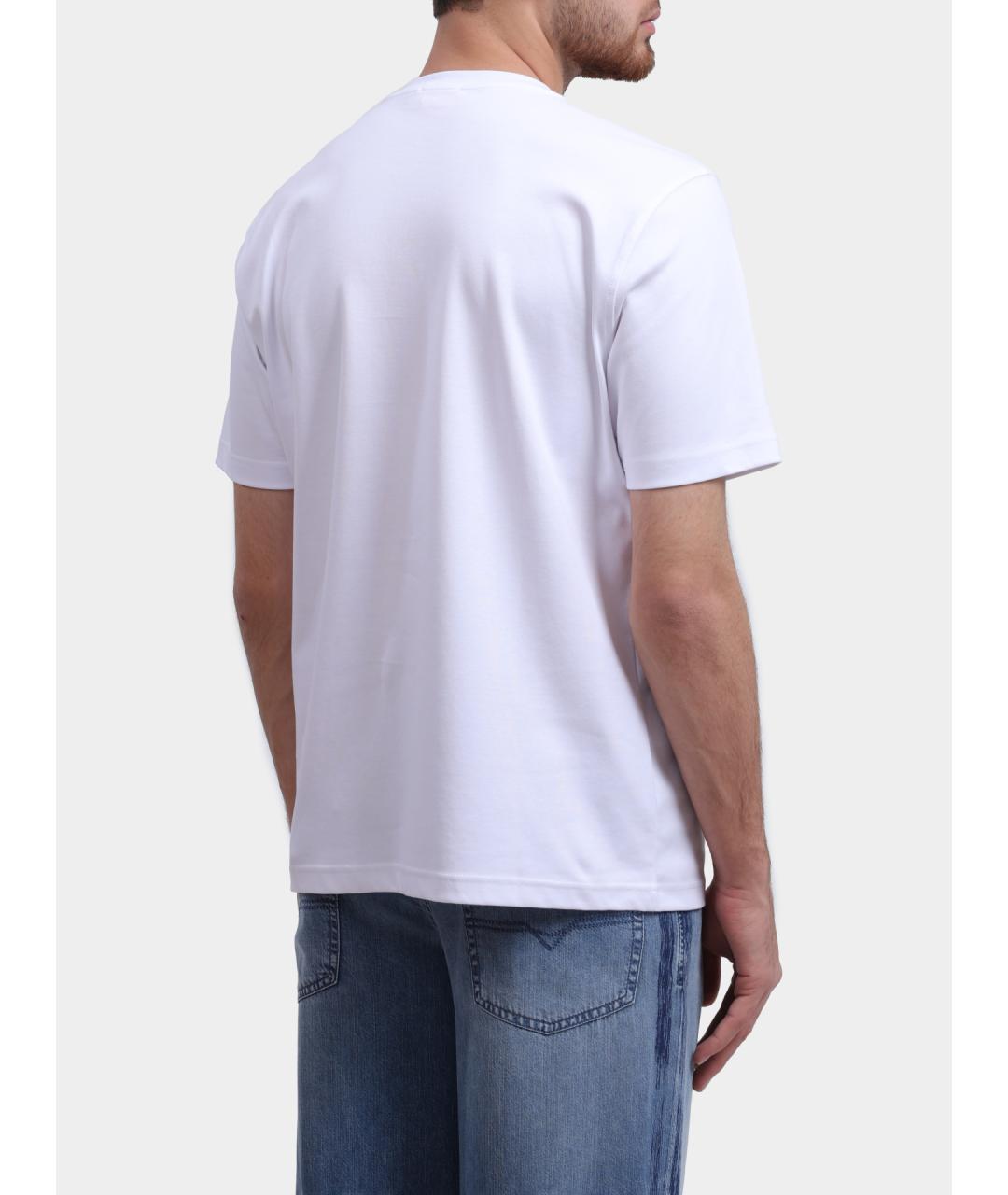 DIESEL Белая хлопковая футболка, фото 5