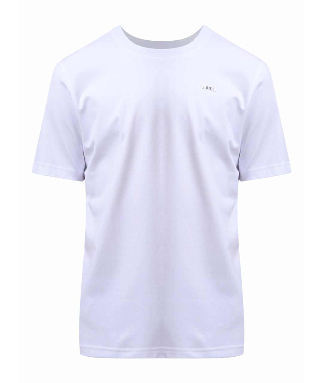 DIESEL Белая хлопковая футболка, фото 1