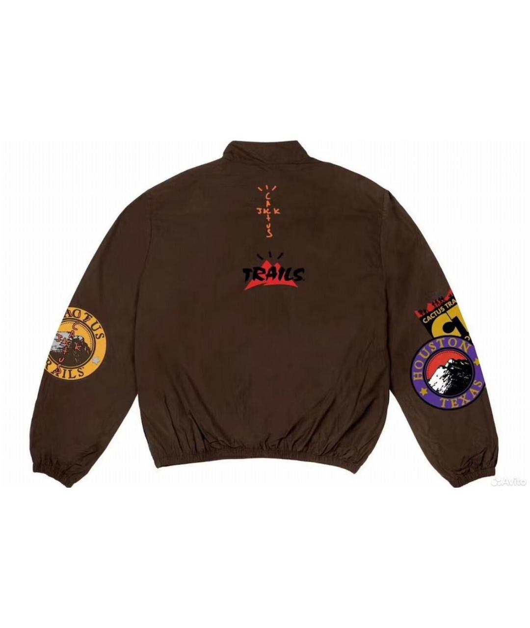 CACTUS JACK BY TRAVIS SCOTT Коричневая хлопко-эластановая куртка, фото 2