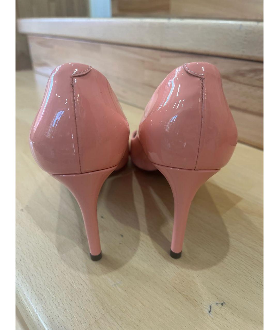 LOUIS VUITTON Розовые туфли из лакированной кожи, фото 3