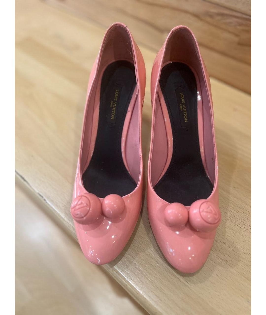LOUIS VUITTON Розовые туфли из лакированной кожи, фото 2