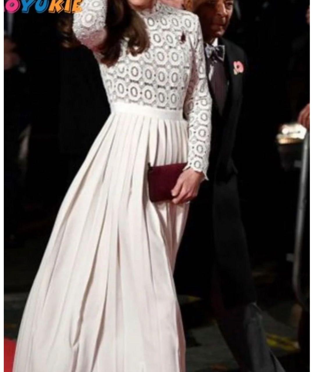 SELF-PORTRAIT Белое хлопковое вечернее платье, фото 2