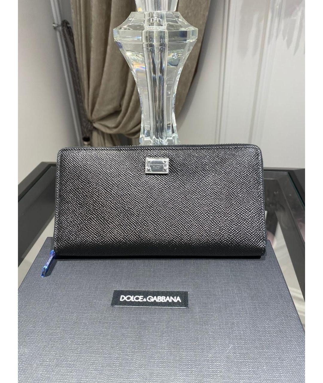 DOLCE&GABBANA Черный кошелек, фото 4