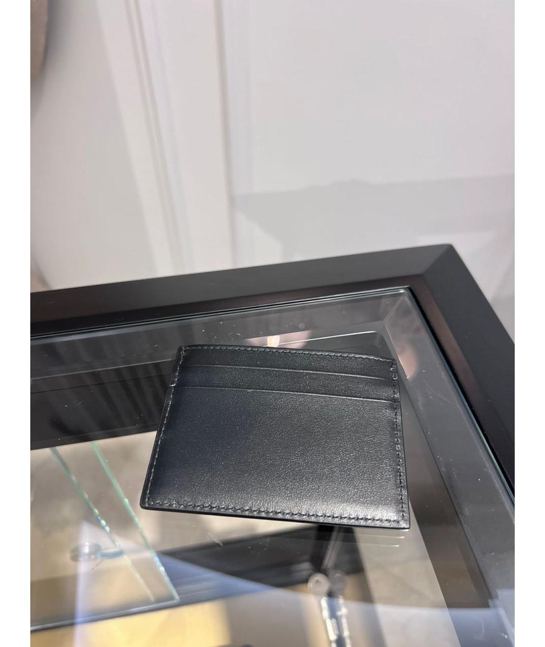 DOLCE&GABBANA Черный кожаный кардхолдер, фото 3