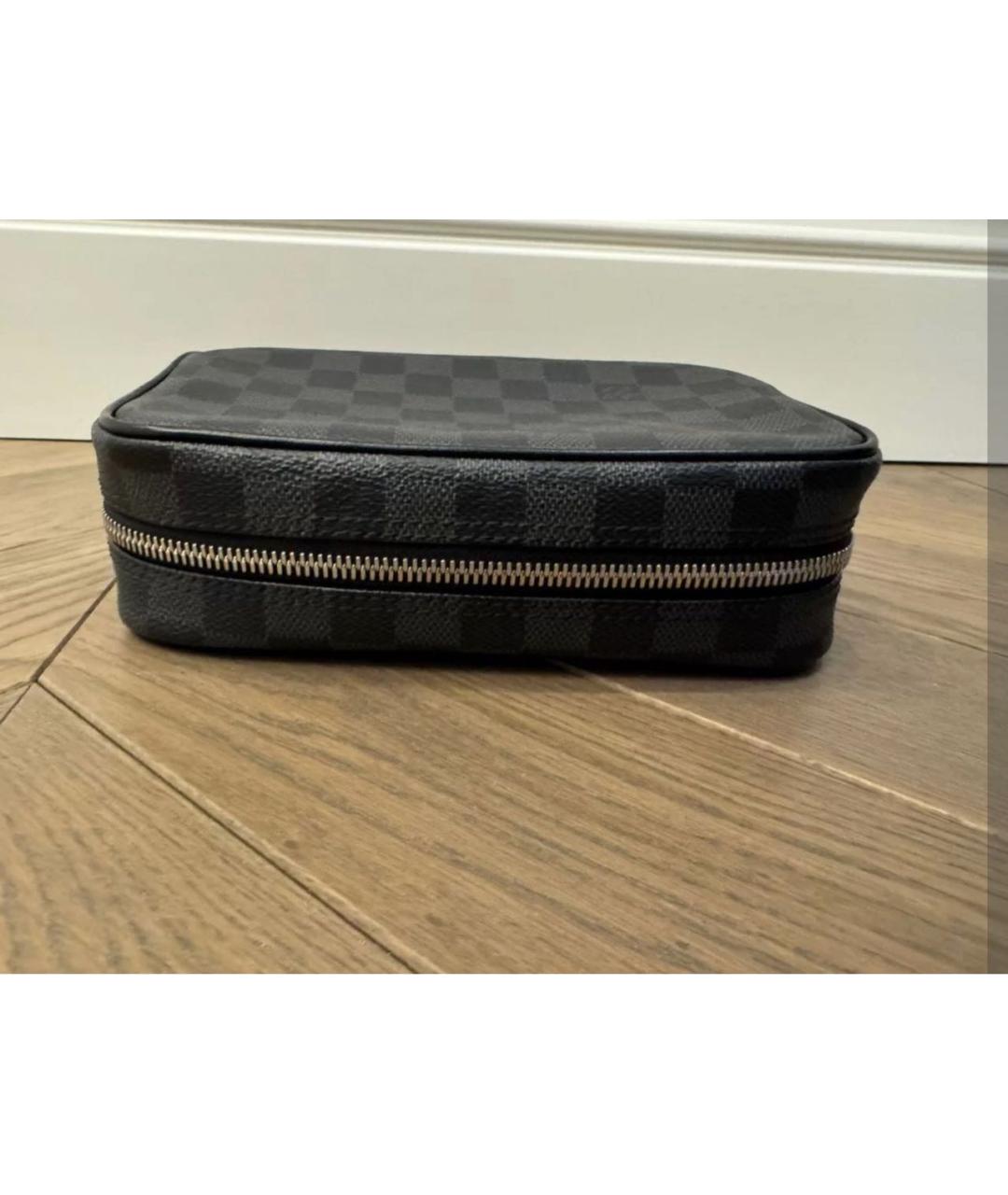 LOUIS VUITTON Черная барсетка, фото 2