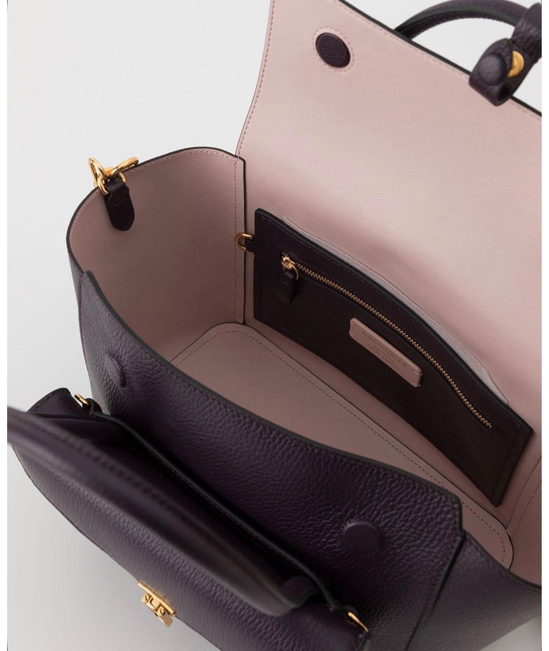 COCCINELLE Фиолетовая кожаная сумка через плечо, фото 4