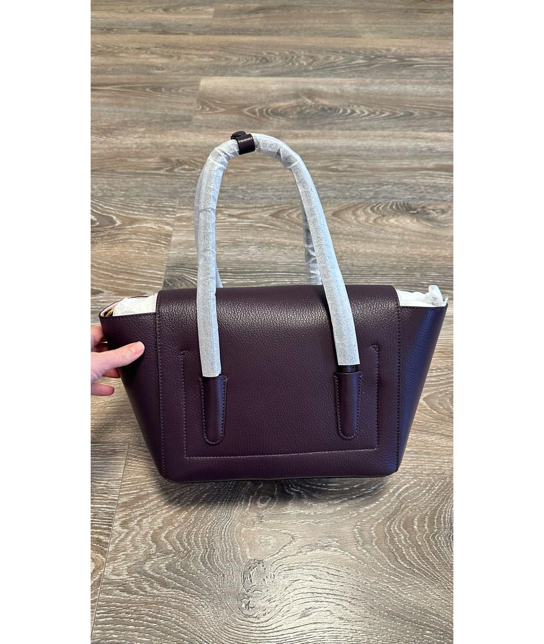 COCCINELLE Фиолетовая кожаная сумка через плечо, фото 7