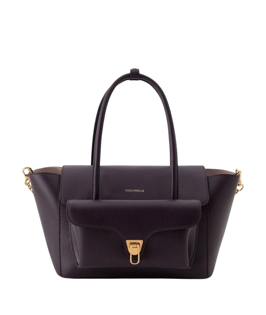 COCCINELLE Фиолетовая кожаная сумка через плечо, фото 1