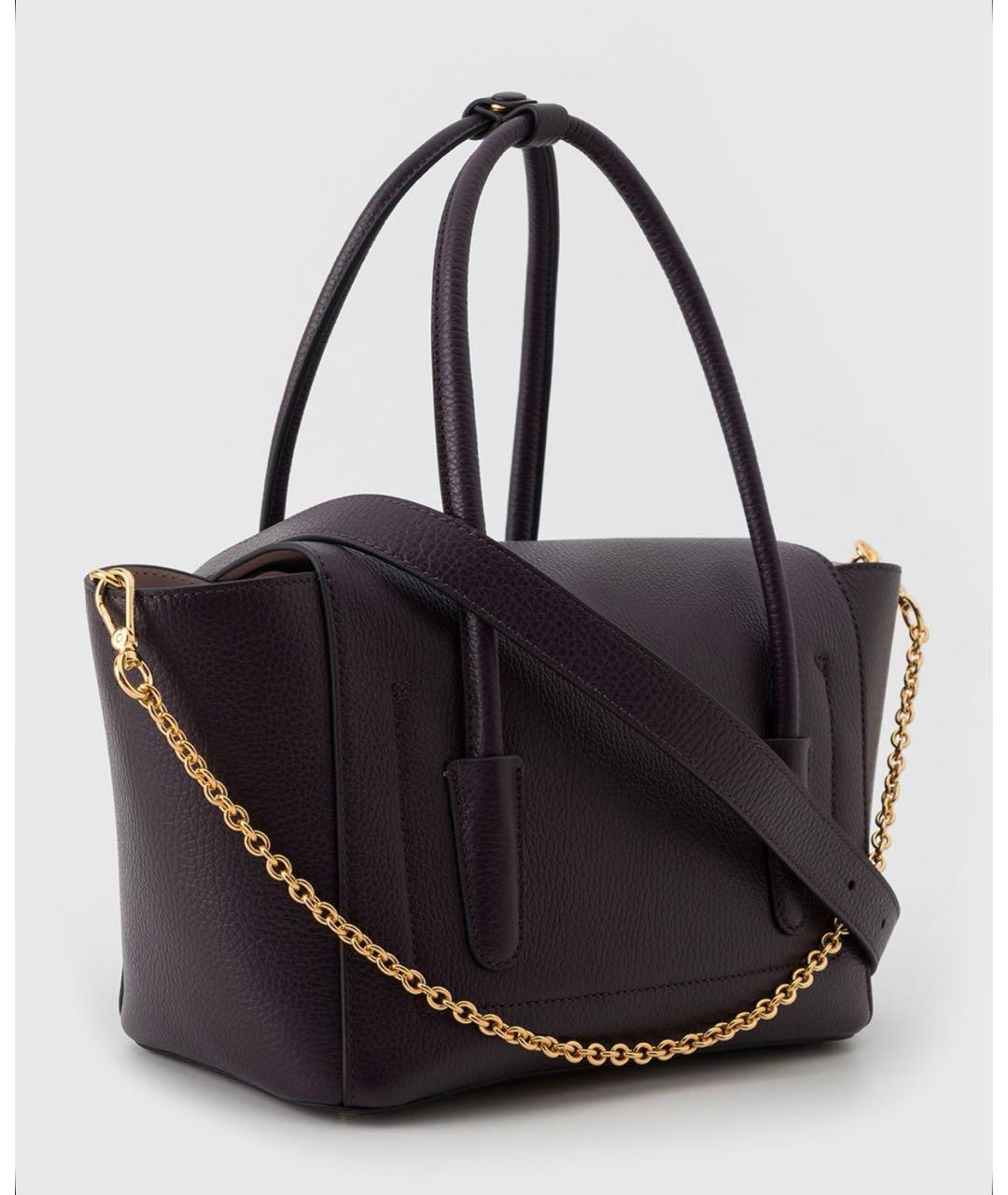 COCCINELLE Фиолетовая кожаная сумка через плечо, фото 3