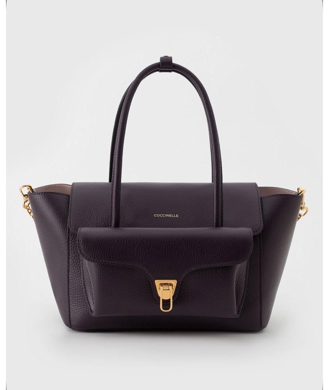 COCCINELLE Фиолетовая кожаная сумка через плечо, фото 8