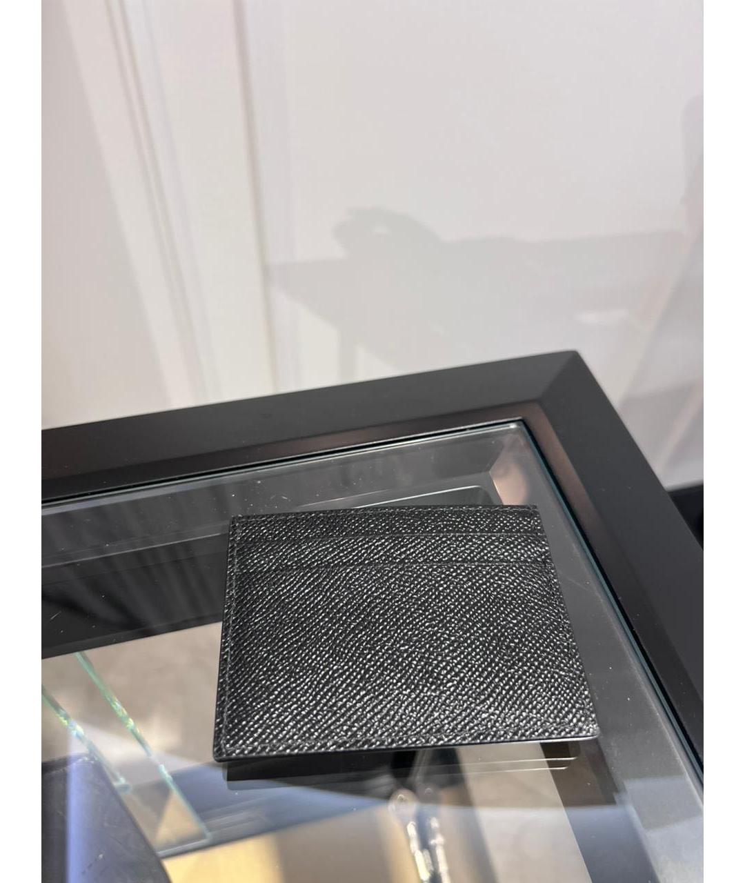 DOLCE&GABBANA Черный кожаный кардхолдер, фото 3