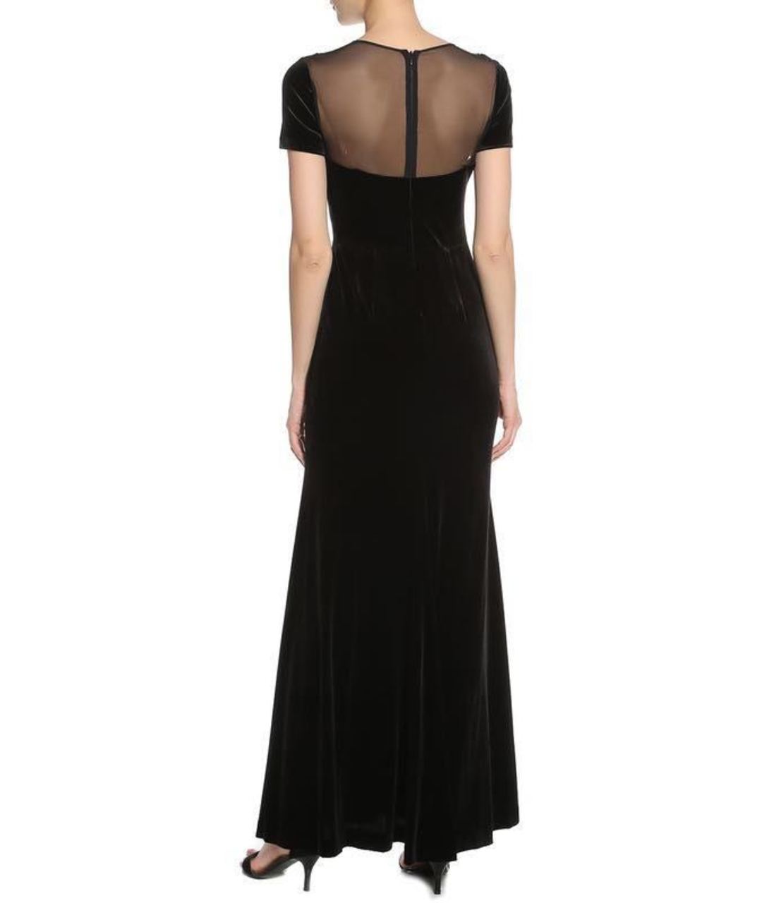 VERA WANG Черное полиэстеровое вечернее платье, фото 2