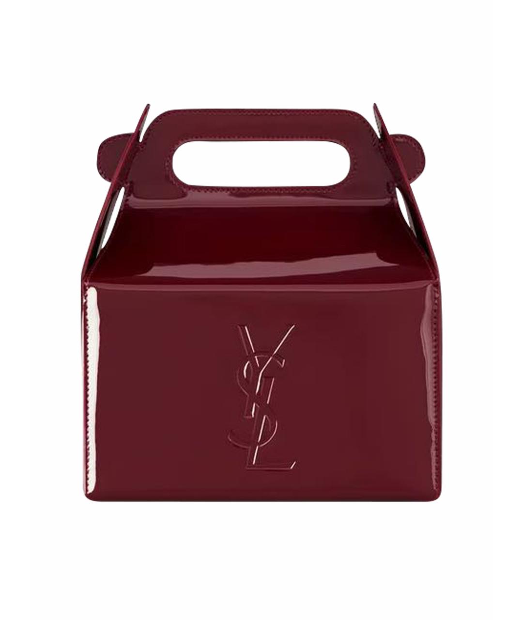 SAINT LAURENT Бордовая сумка с короткими ручками, фото 1