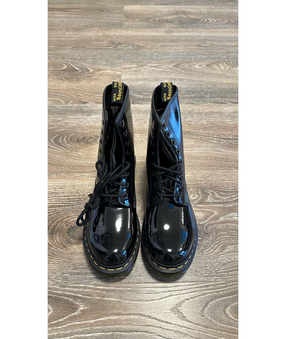 DR. MARTENS Черные кожаные ботинки, фото 2