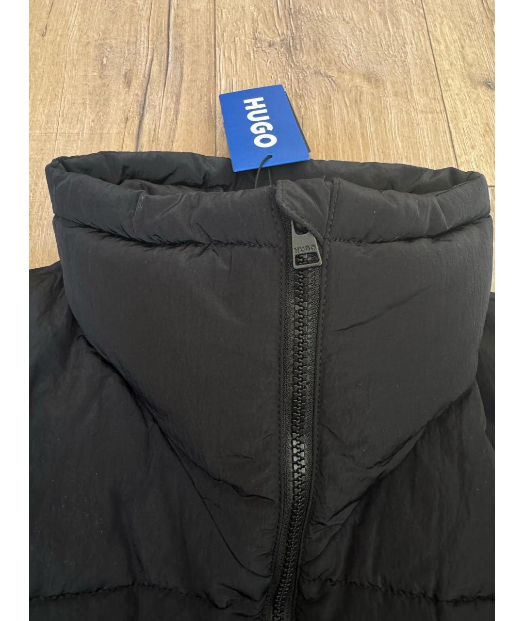 HUGO Черная полиэстеровая куртка, фото 3