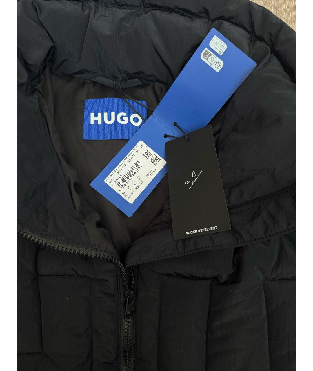 HUGO Черная полиэстеровая куртка, фото 2