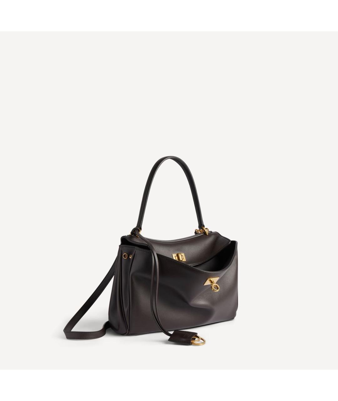 BALENCIAGA Коричневая кожаная сумка тоут, фото 2