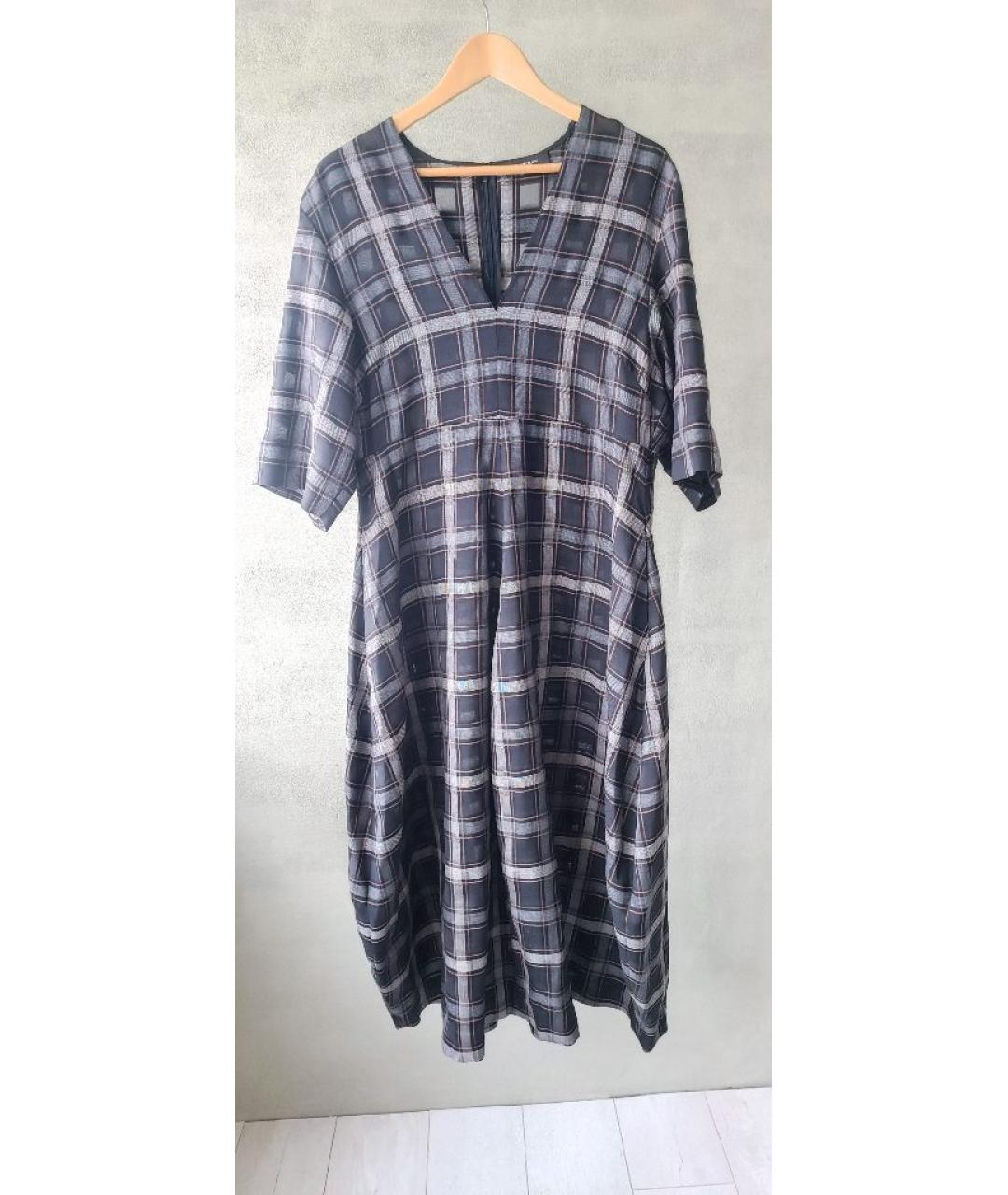 FABIANA FILIPPI Синее шерстяное повседневное платье, фото 6