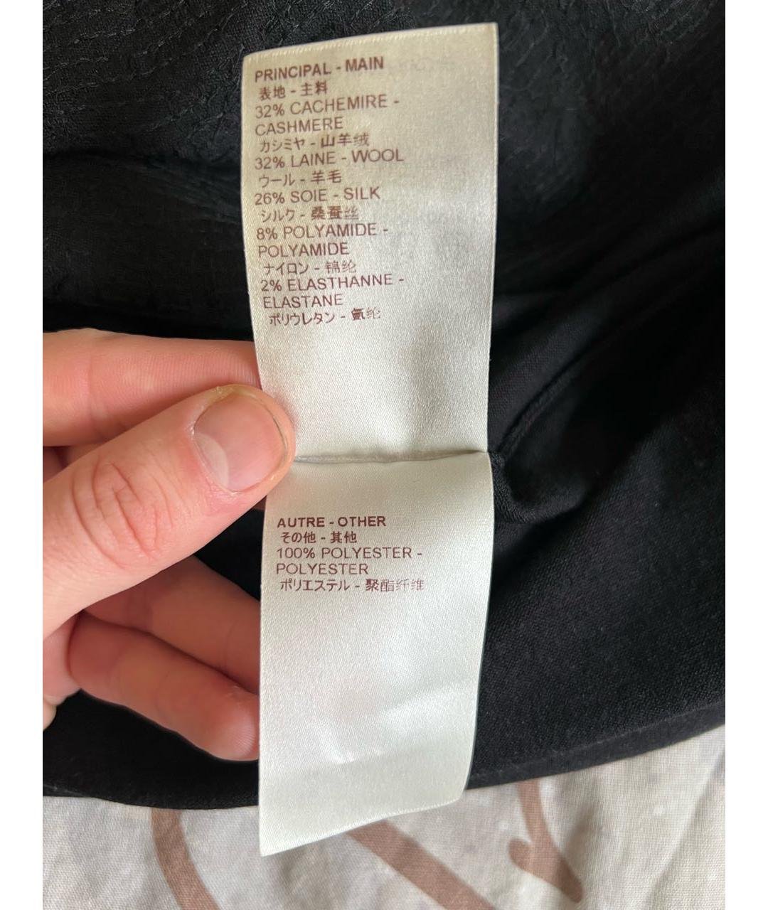 LOUIS VUITTON Черное кашемировое вечернее платье, фото 7