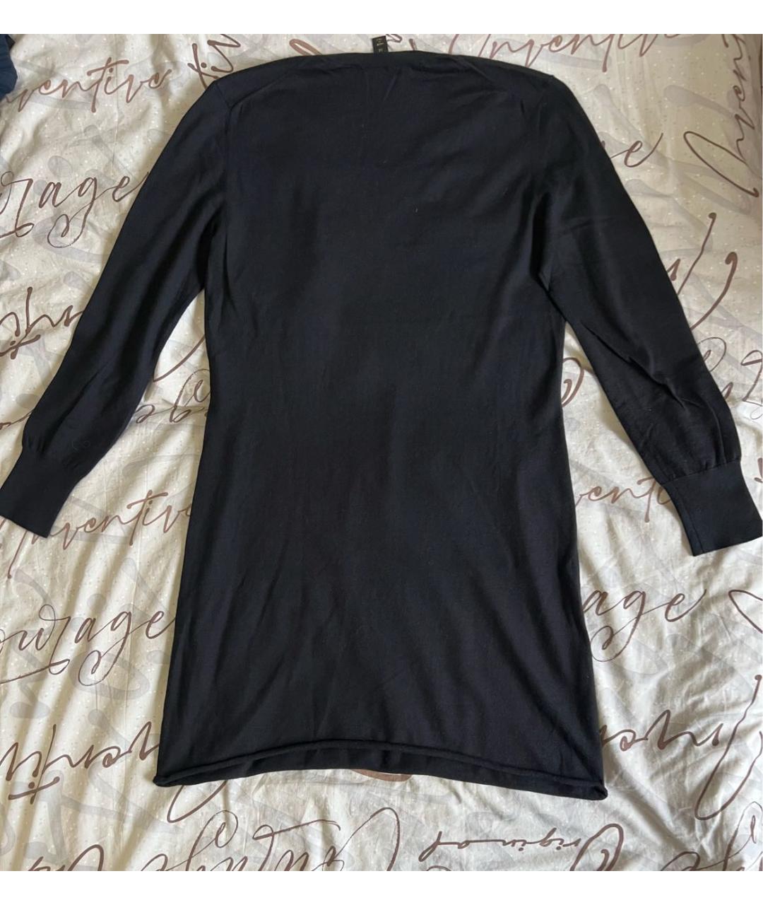 LOUIS VUITTON Черное кашемировое вечернее платье, фото 2