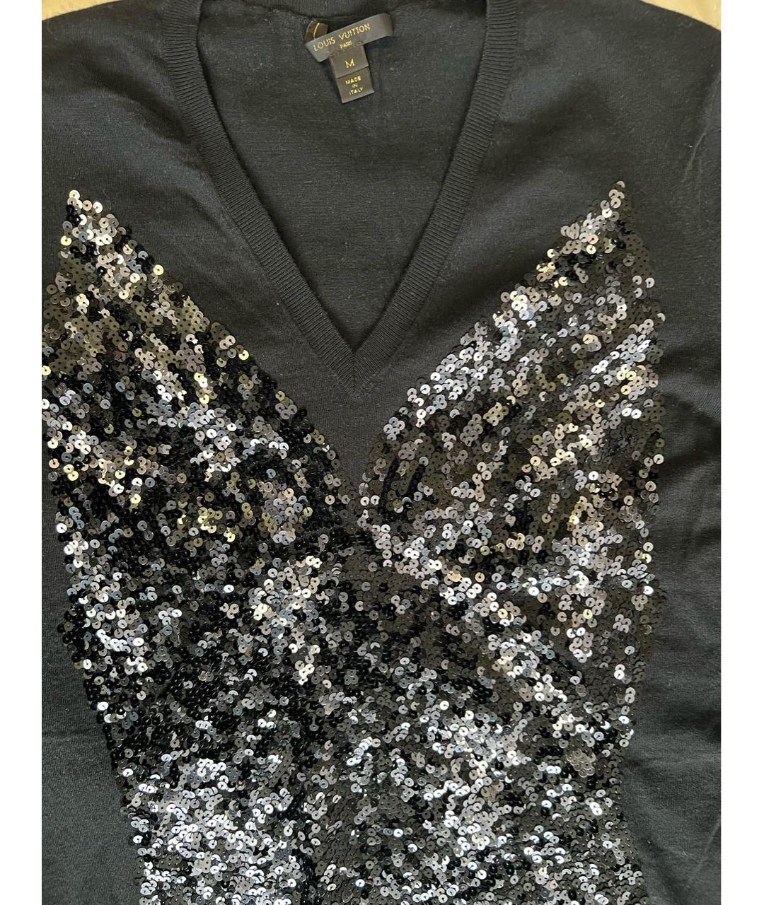 LOUIS VUITTON Черное кашемировое вечернее платье, фото 3