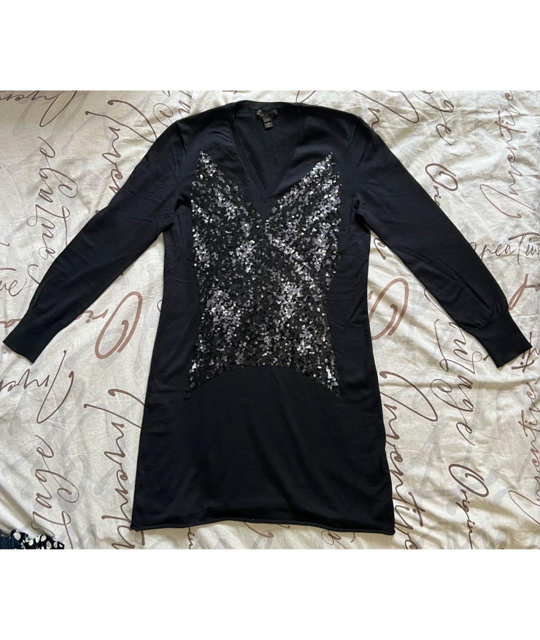 LOUIS VUITTON Черное кашемировое вечернее платье, фото 9