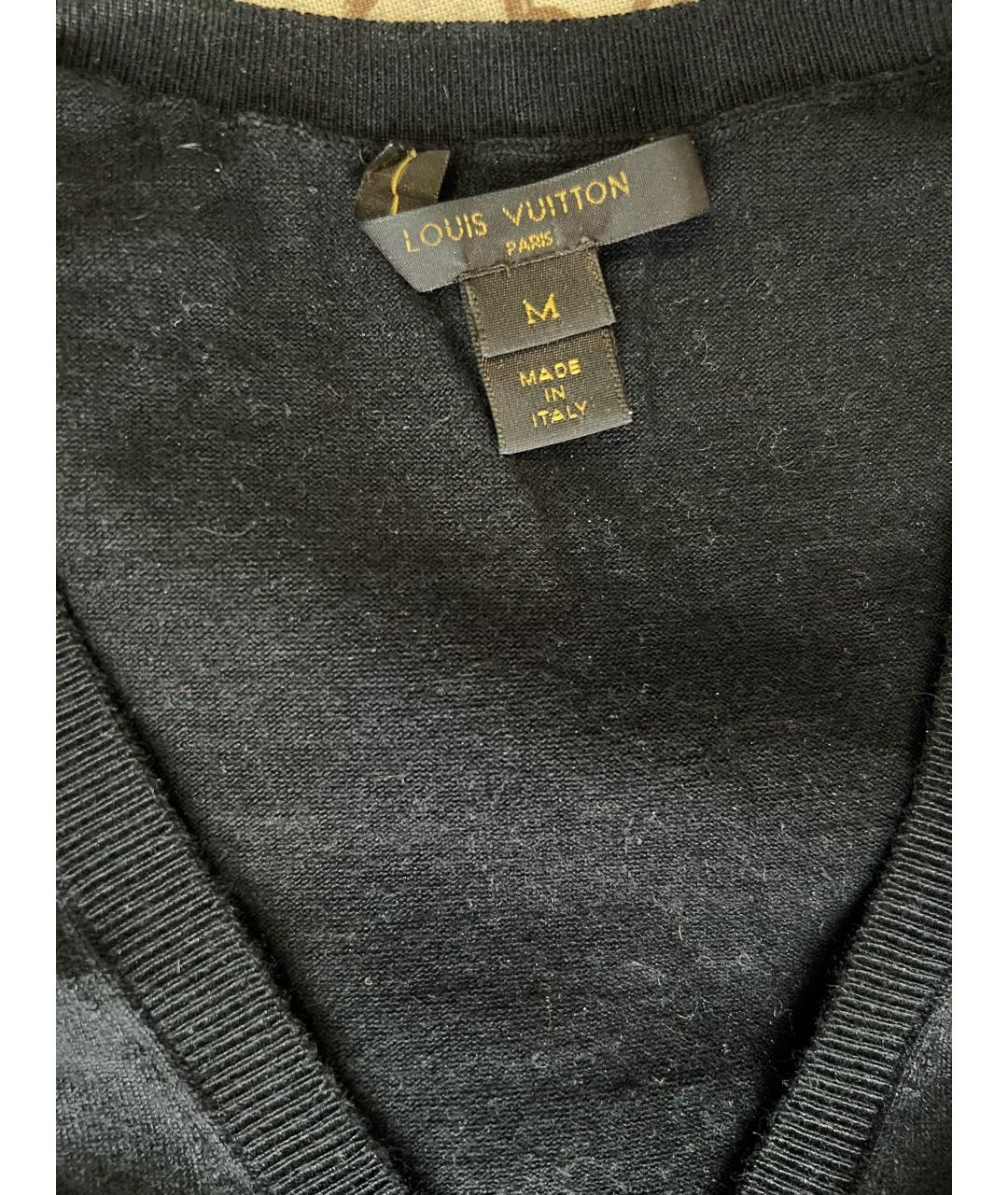 LOUIS VUITTON Черное кашемировое вечернее платье, фото 5