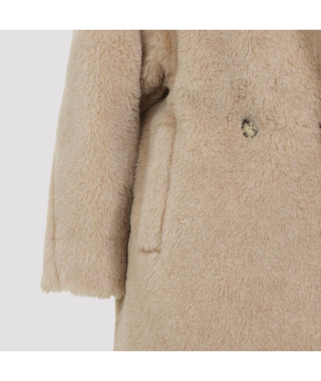 MAX MARA Бежевое шерстяное пальто, фото 3