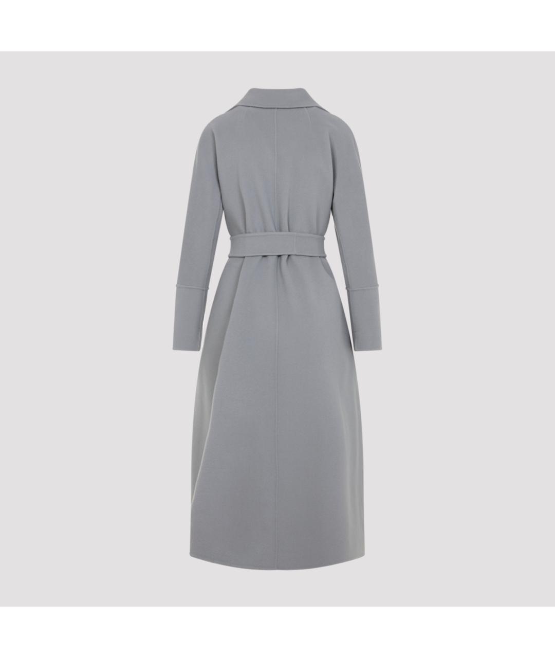 'S MAX MARA Серое шерстяное пальто, фото 3