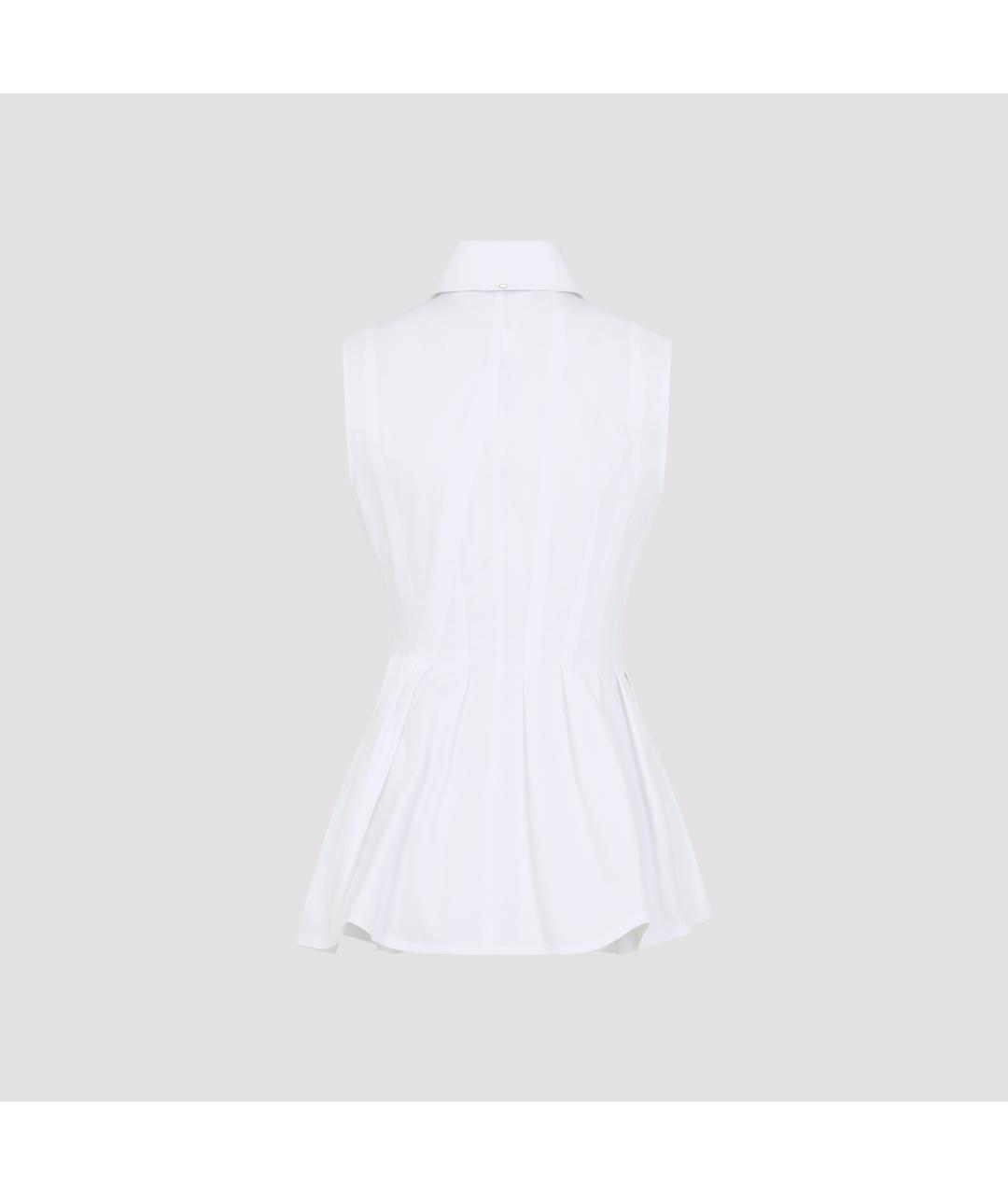 SPORTMAX Белая хлопковая рубашка, фото 2