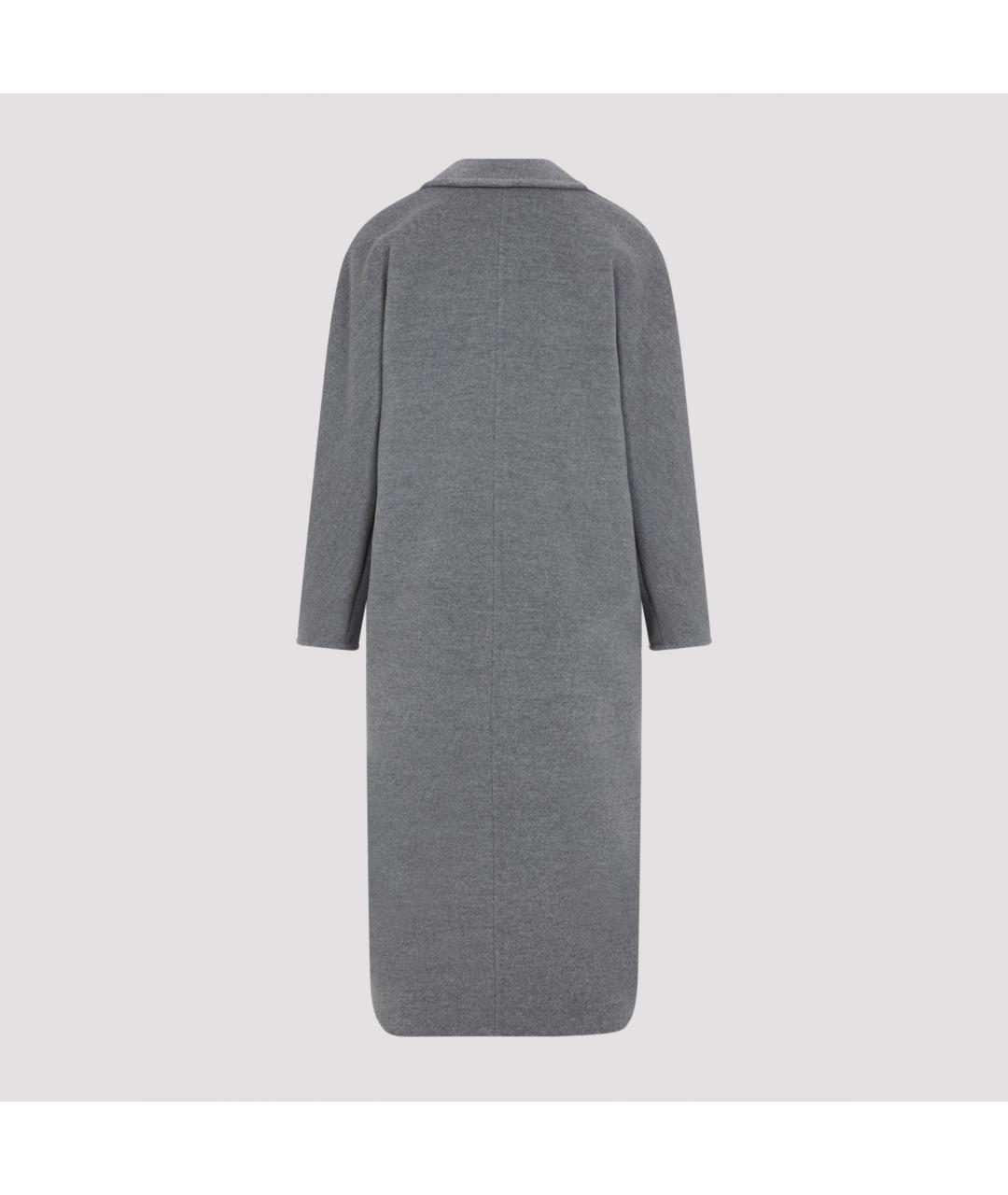 MAX MARA Серое шерстяное пальто, фото 2