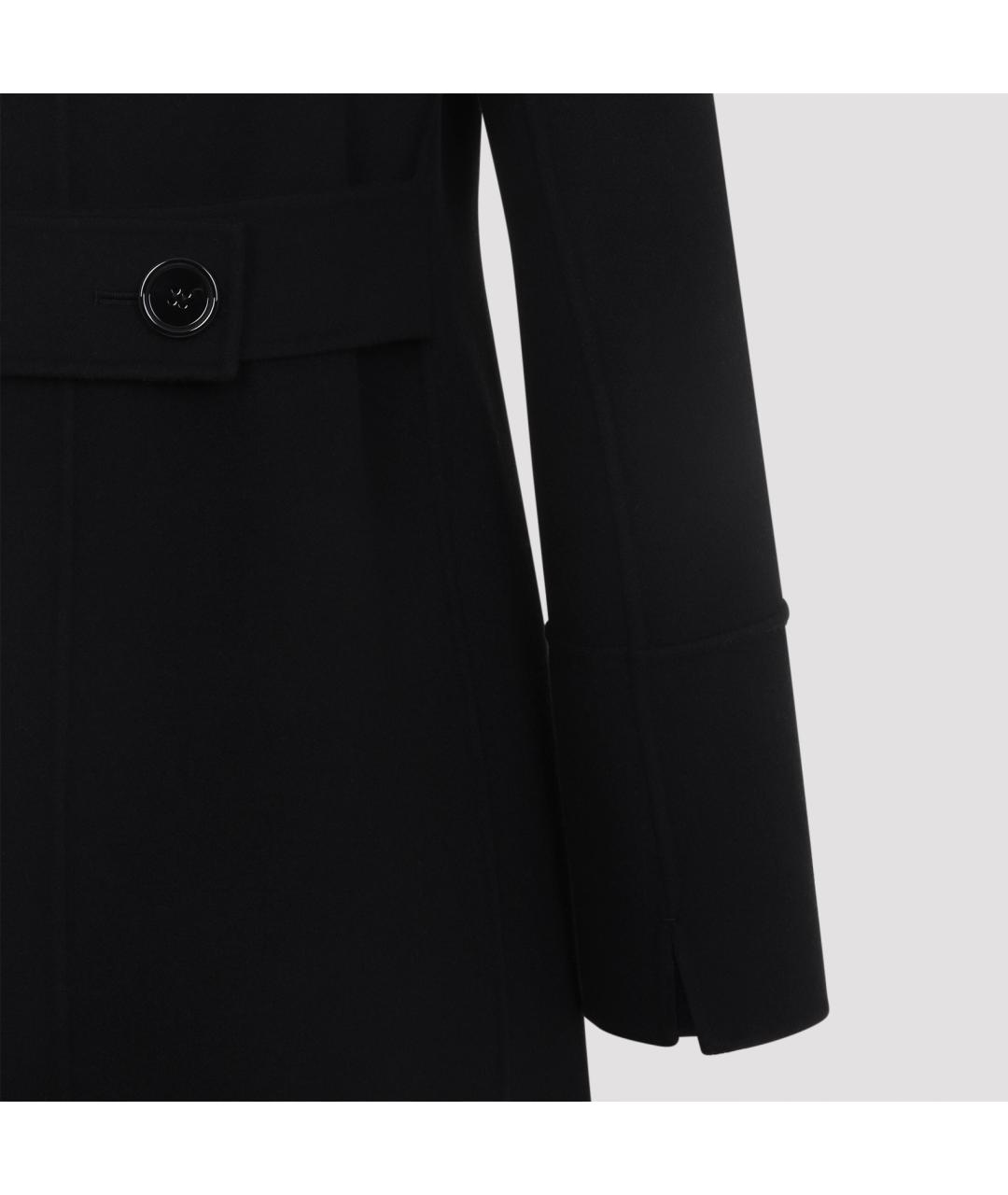 'S MAX MARA Черное шерстяное пальто, фото 5