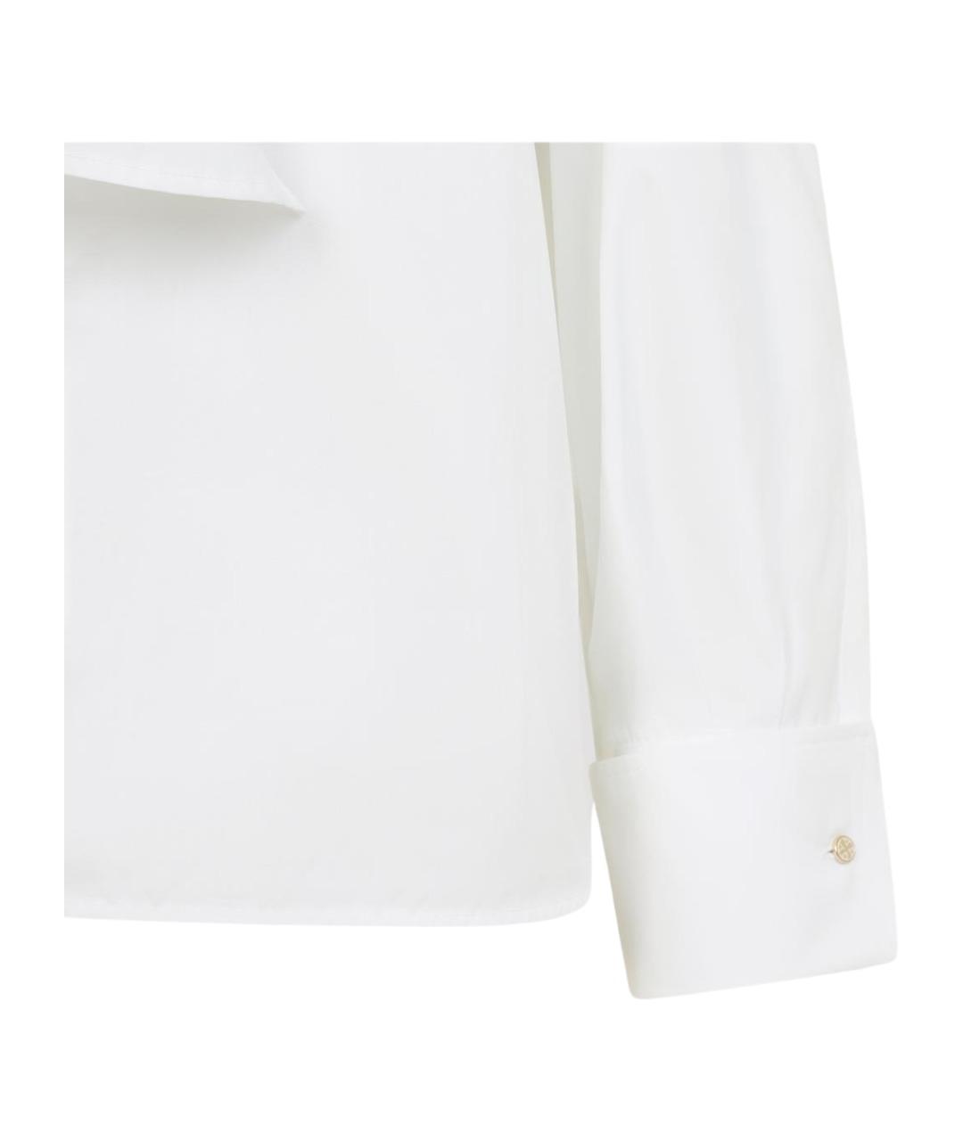 MAX MARA Белая хлопковая блузы, фото 3