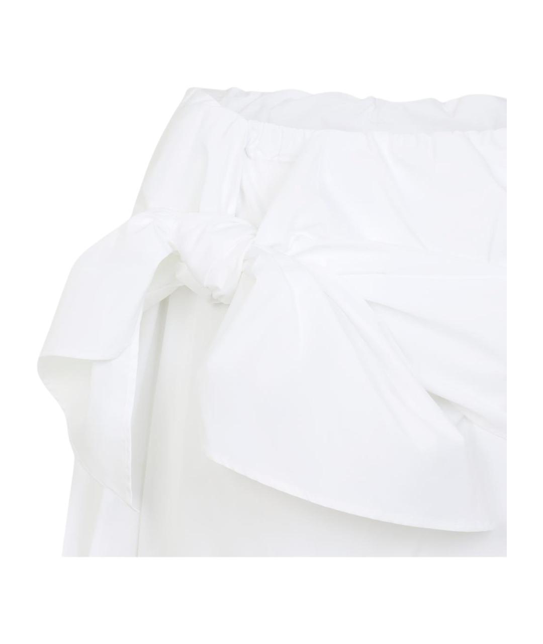 MAX MARA Белая хлопковая блузы, фото 4