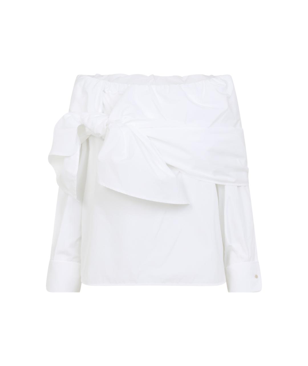 MAX MARA Белая хлопковая блузы, фото 1